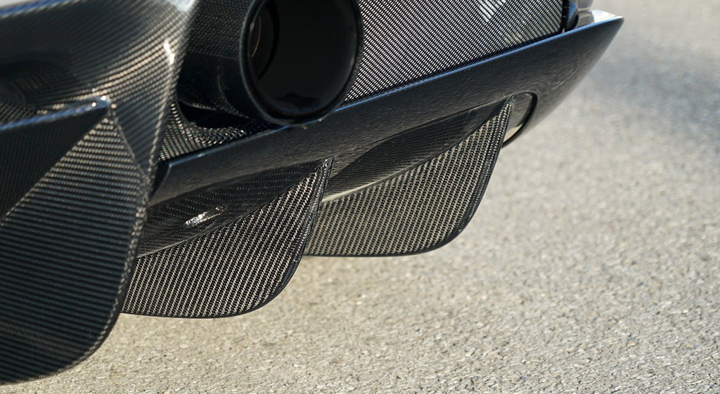 Novitec Diffuser Fins Visible Carbon Fiber Ferrari F8 Tributo | Spider 2020+