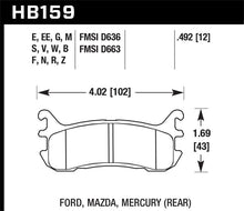 Load image into Gallery viewer, Hawk 03-05 Mazda Miata Rear ER-1 Brake Pad Set