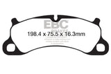EBC 12-15 Porsche 911 (991) (Cast Iron Rotor only) 3.8 Carrera S Yellowstuff Front Brake Pads