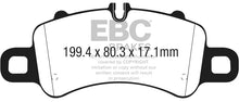 Load image into Gallery viewer, EBC 2016+ Porsche 911 (991/2 w/Cast Iron Rotors) 3.0TT Carrera Bluestuff Front Brake Pads