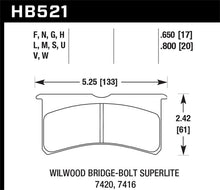Load image into Gallery viewer, Hawk Wilwood BB SL 7421 HPS 5.0 Brake Pads