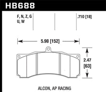 Load image into Gallery viewer, Hawk AP Racing/Alcon HPS 5.0 Brake Pads