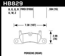 Load image into Gallery viewer, Hawk 12-17 Porsche 911 Performance Ceramic Street Rear Brake Pads