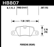 Load image into Gallery viewer, Hawk 2014 Porsche 911 HPS 5.0 Rear Brake Pads