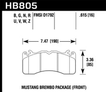 Load image into Gallery viewer, Hawk 2020 Ford Mustang 5.0L Bullitt Front ER-1 Brake Pads