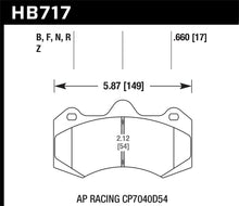 Load image into Gallery viewer, Hawk AP Racing CP7040D54 HPS 5.0 Brake Pads