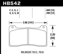Load image into Gallery viewer, Hawk Wilwood 15mm DTC-60 Race Brake Pads