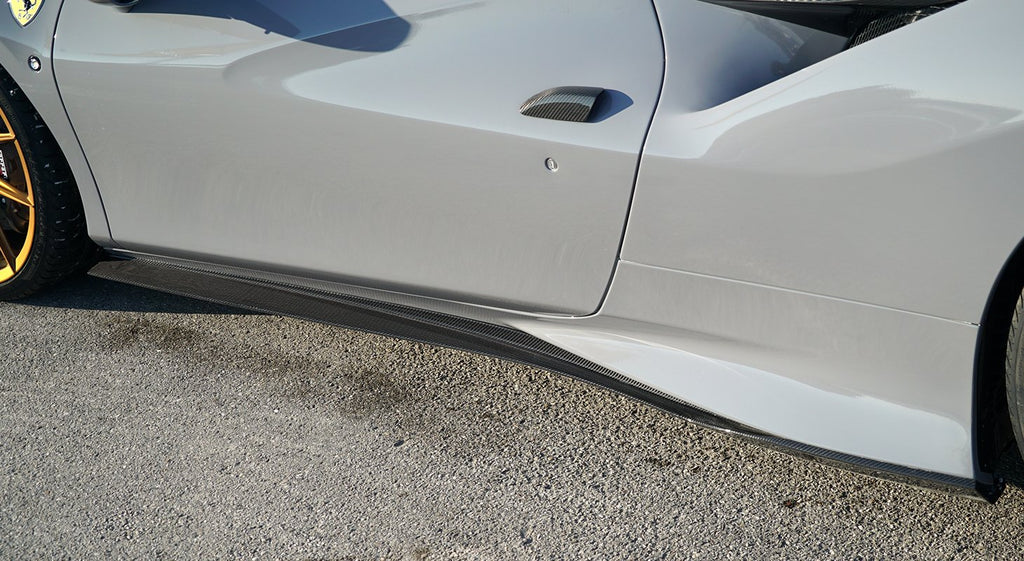 Novitec Side Panels Visible Carbon Fiber Ferrari F8 Tributo | Spider 2020+