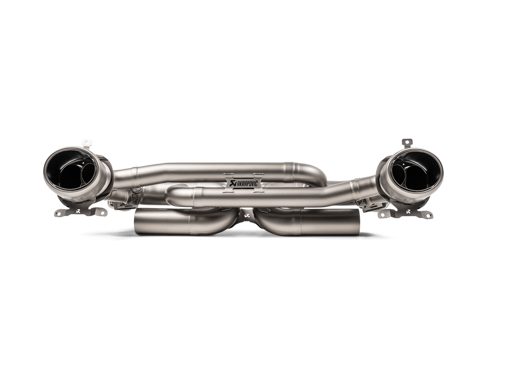 Akrapovic Titanium Exhaust - Porsche 992 Carrera w/Sport Exhaust - Comes w/ titanium tips