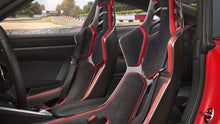 Load image into Gallery viewer, RECARO Podium (Large Pads) CFK Carbon Fiber Seat - Black Alcantara/Red Leather