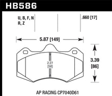Load image into Gallery viewer, Hawk AP Racing CP7040 HPS 5.0 Street Brake Pads