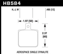Load image into Gallery viewer, Hawk Aerospace Single Dynalite 12mm Thickness HPS Street Brake Pads