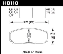 Load image into Gallery viewer, Hawk AP Racing CP3307/CP5040-5S4/(Essex) CP5200 (SC250) Caliper Blue 9012 Race Brake Pads