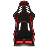 RECARO Podium (Large Pads) CFK Carbon Fiber Seat - Black Alcantara/Red Leather